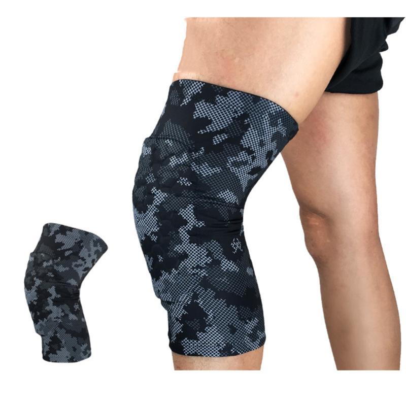 

1 Pair of Honeycomb Anti-collision Sports Knee Brace Protective Sleeve Guard Gear Support Breathable Knee Protector for Outdoor, As shown