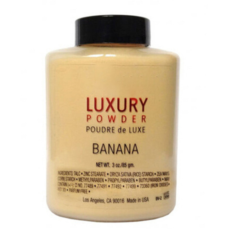 

2020 Dropshipping Hot Sell Brand LUXURY POWDER POUDER de LUXE Banana Loose powder 3oz/85g DHL free Shipping, Yellow