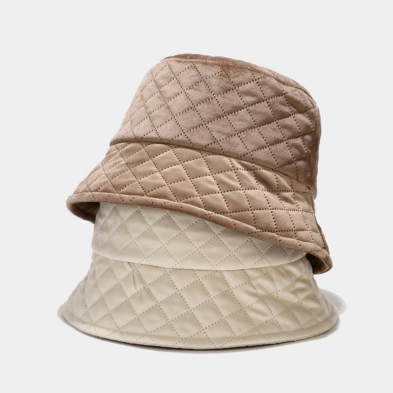 

Bucket Hat Women Panama Winter Autumn Warm Holiday Outdoor Accessory For Young Lady, White