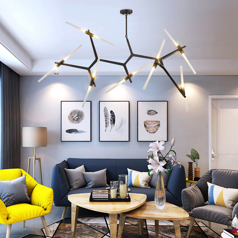 

Post-Modern Nordic Herringbone Contemporary Pendant Light Living Room Dining Room LED Dimmable G9 Bulb Hanging Lamps