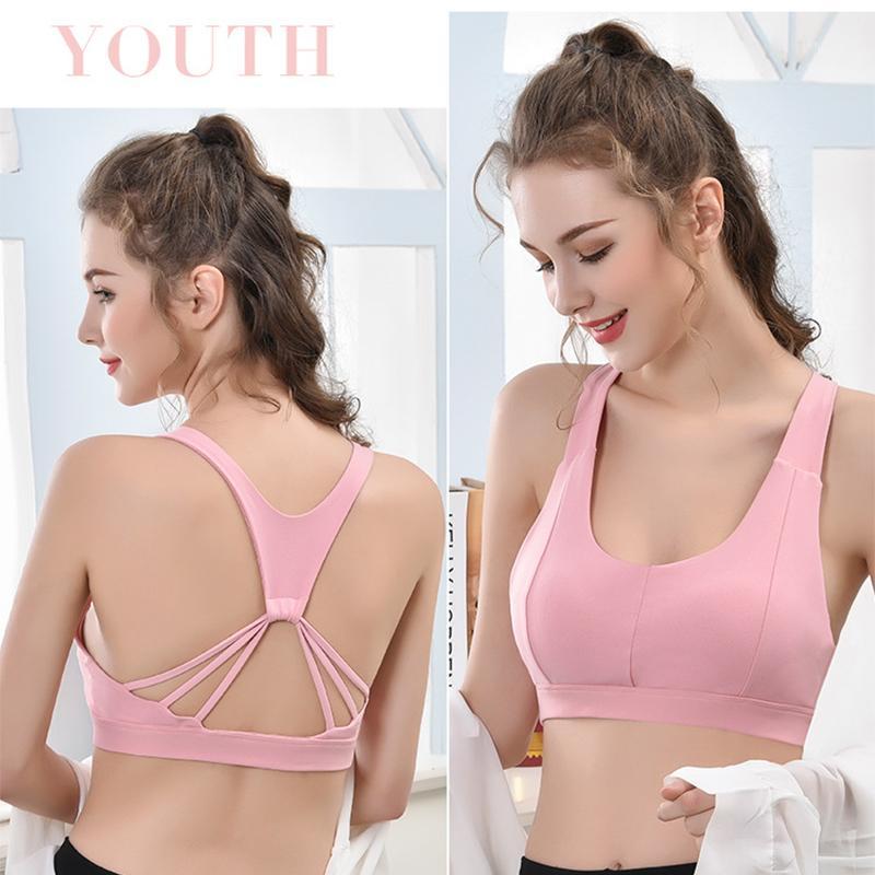 

Sports Bra Women Zipper Push Up Yoga Bra Fitness Top Athletic Running Shockproof Padded Active Wear Gym Vest Yoga Sport Tops1, A1