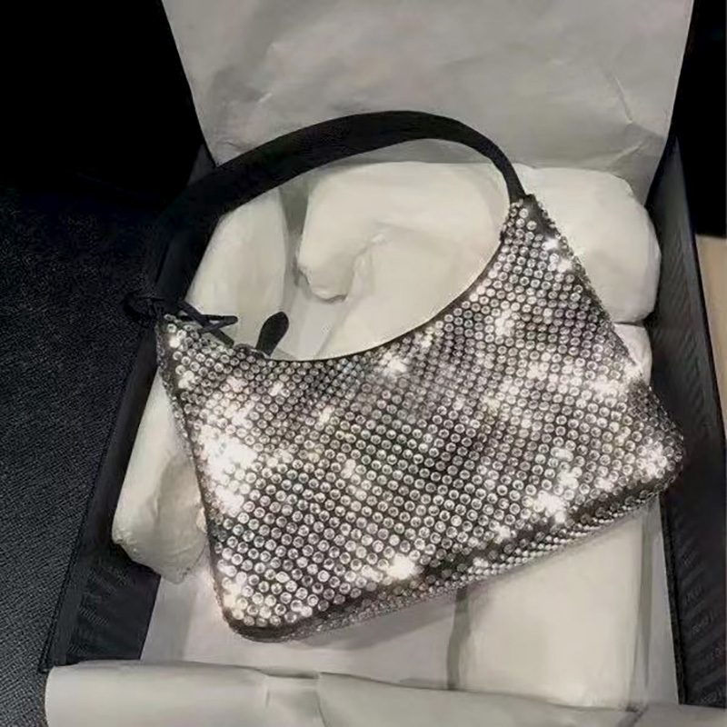 Dicky0750 Diamonds handbags Top quality Diamond handbag Canvas bag Hobo shoulder bags for women Chest pack fashion Tote chains hand lady