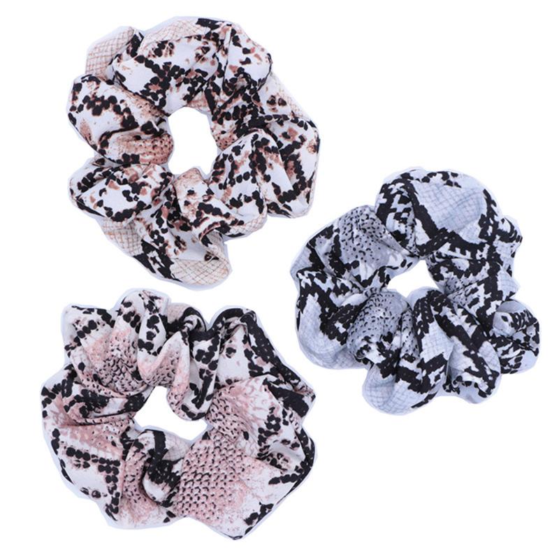 

2020 Women's Scrunchies Snake Leopard Elastic Hair Bands Ladies Stretch Ponytail Rubber Print Headband Headwear Hair Accessories