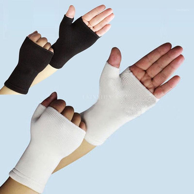 

100Pair Hot Sale New Elastic Palm Glove Hand Wrist Supports Arthritis Brace Sleeve Support1, White