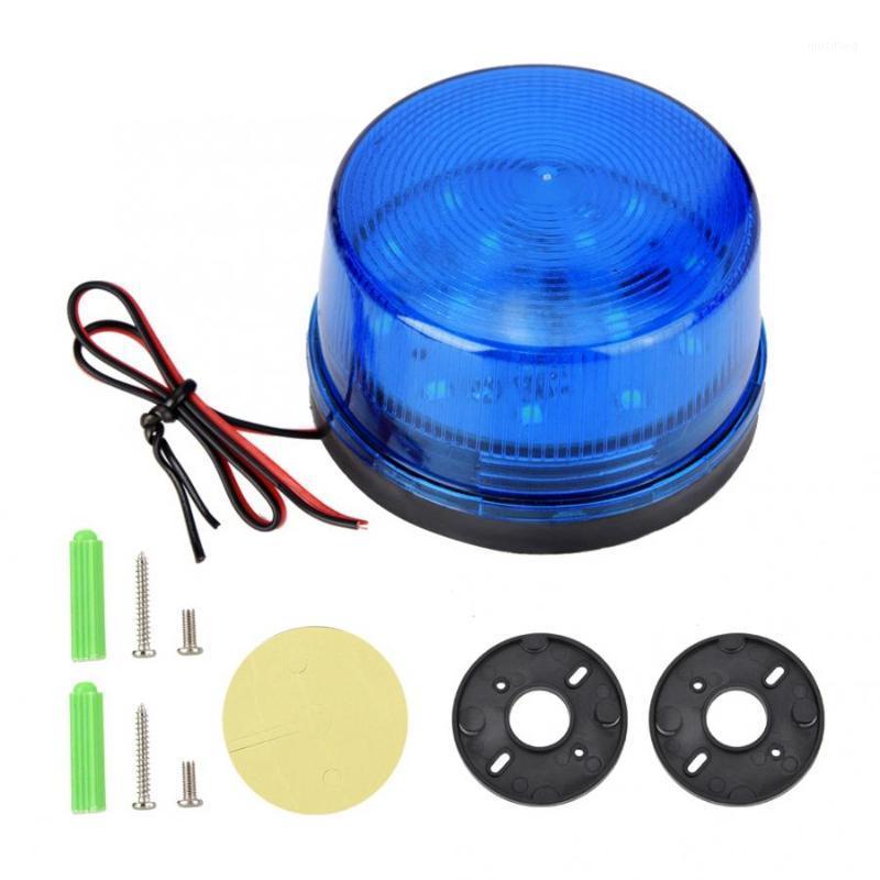 

Traffic Light 12V Blue LED Strobe Beacon Emergency Alarm Warning Signal Flashing Light without Sound mini traffic hot 20201
