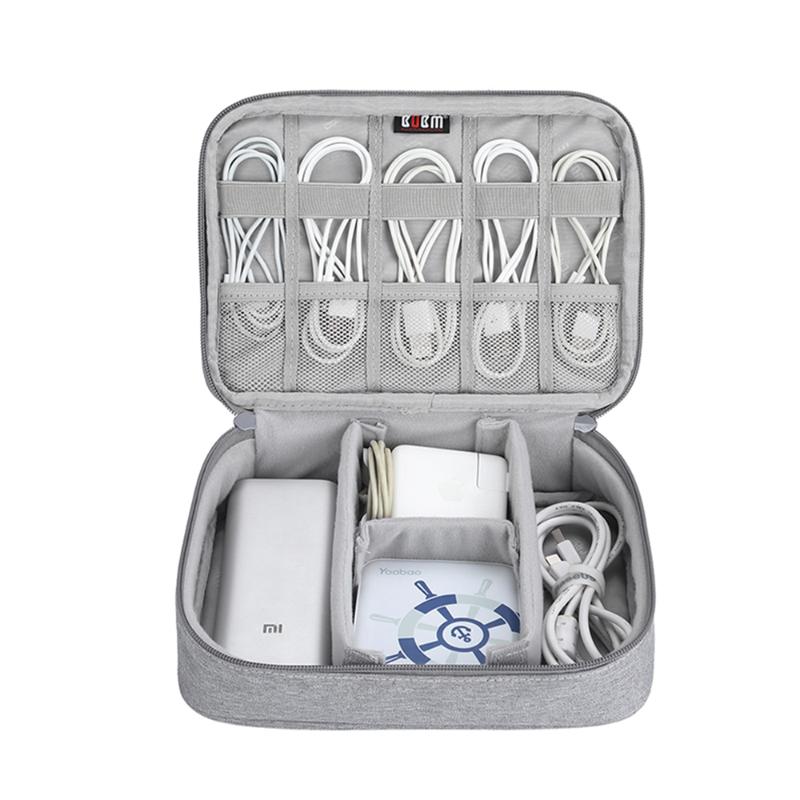 

Charger Wires Storage Pouch Portable Digital USB Gadget Organizer Shockproof Travel Cable Bag Cosmetic Zipper Bags Earphone Case