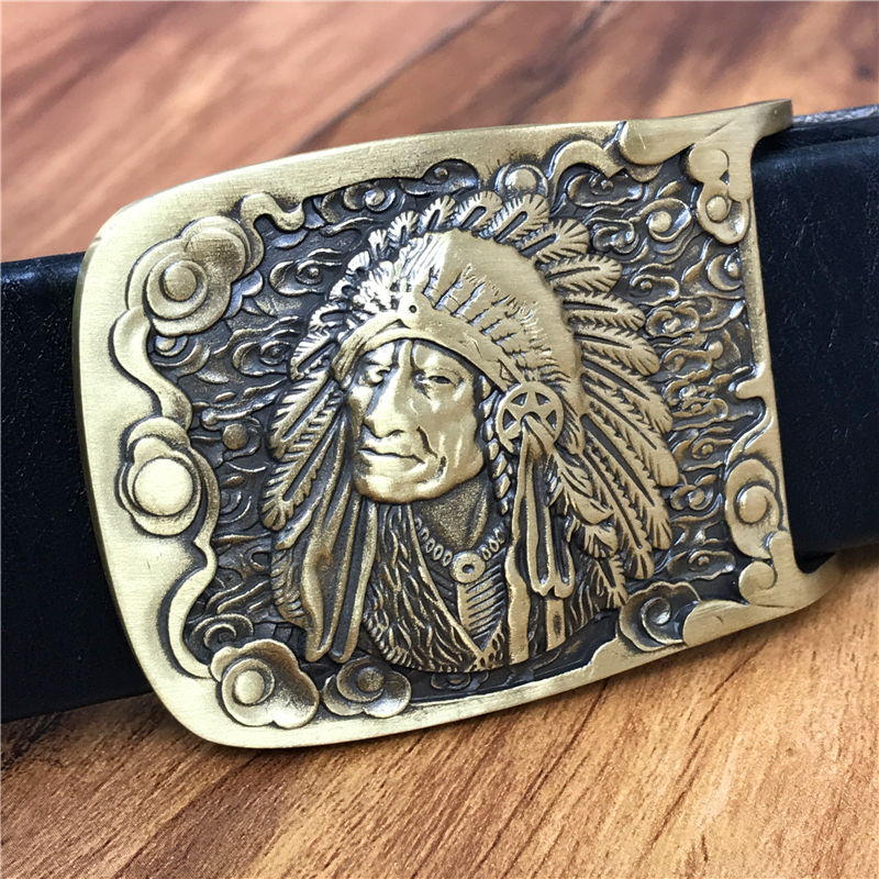 

Thick leather sash ceinture homme cinturon hombre male laugh belt brim mbt0552 2MKP, Black