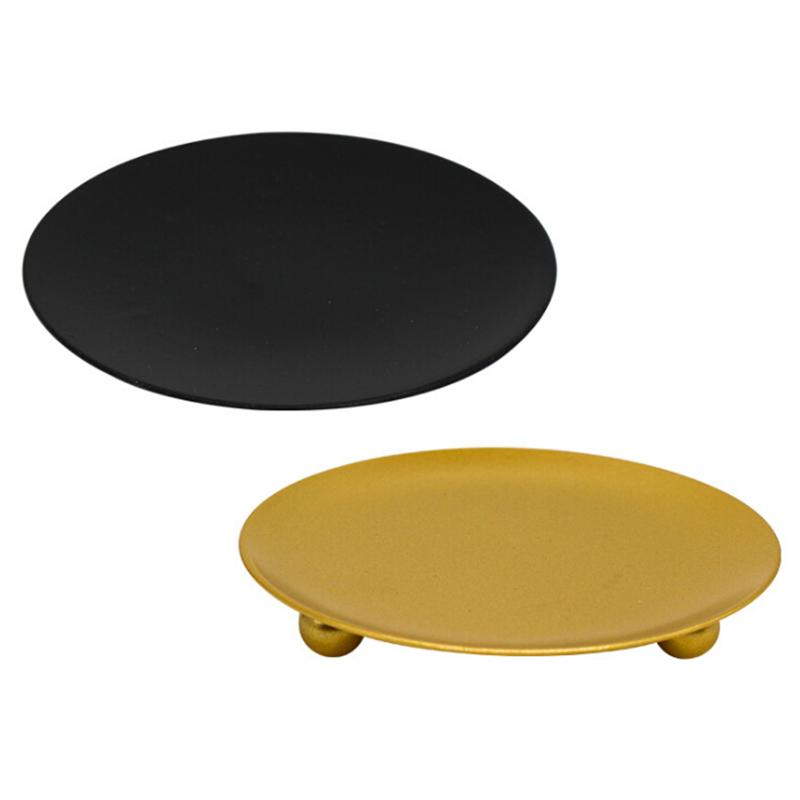 

2021 HOT Selling Functional Nordic Style Candle Holder Round Stable Iron Candle Stand Suitable for Table Decoration