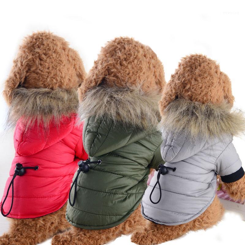 

Autumn And Winter Dog Cotton-padded Jacket Puppy Clothes With Hood Two-leg Cotton Jacket Warm Puppy Padded Pet Costume1, Red