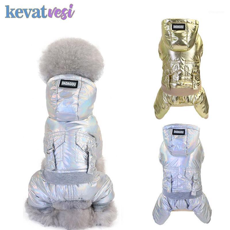 

Winter Dog Clothes Windproof Dog Coat Warm Thicken Puppy Jumpsuit Clothes Golden Silver Hoodie Chihuahua Pet Clothing -2Xl1