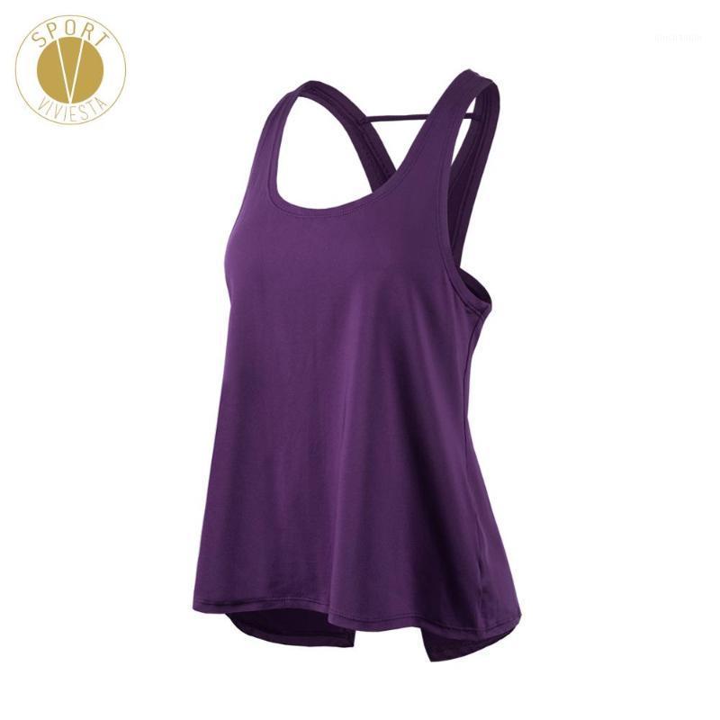 

Basic Cross Back Sports Tank Top - Women's Sweat Wicking Loose Fit Workout Gym Running Training Yoga Top1, Red