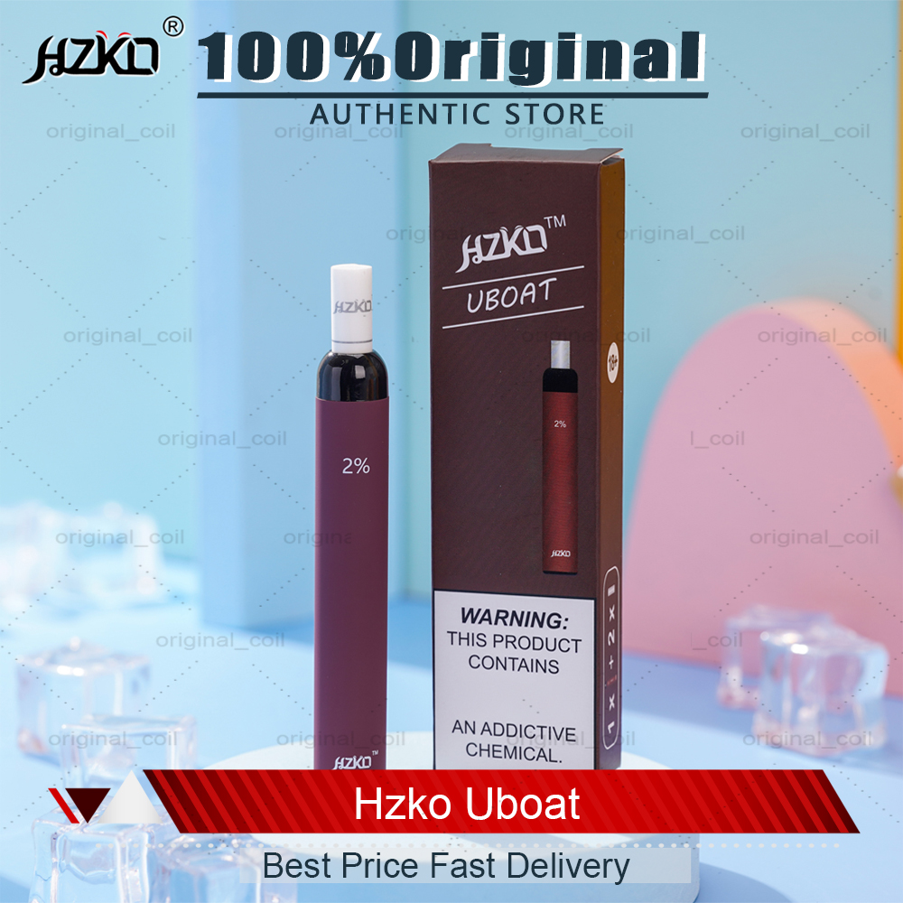 

Original HZKO UBOAT Disposable Pod Device 300puff 500mah Battery 3ml Pods HZKO UBOAT Vape Pen 100% Authentic