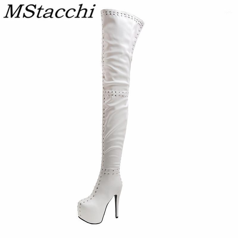 

Mstacchi Round Toe Platform Big Size 33-46 Women Long Boots 2020 New Stiletto Fashion Side Zipper Madam Shoes Botas Para Mujer1, Black
