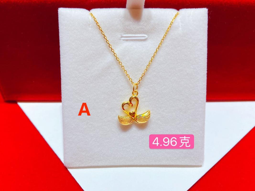 

HX 24K Pure Gold Necklace Real AU 999 Solid Gold Chain Brightly Simple Upscale Trendy Classic Fine Jewelry Hot Sell New 2020