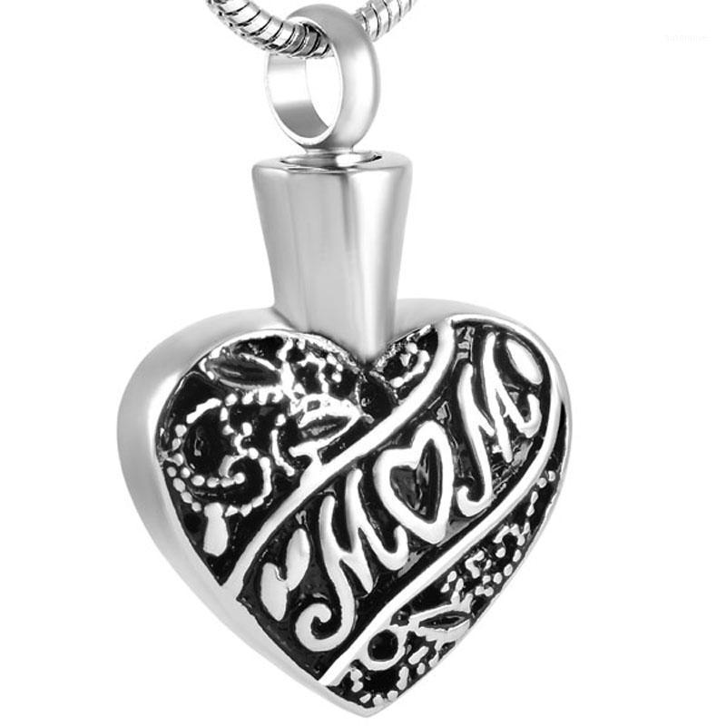 

Vintage Engravable Mom Ashes With High Polish Memorial Cremation Urn Pendant Necklace For Stainless Steel Material For Women1