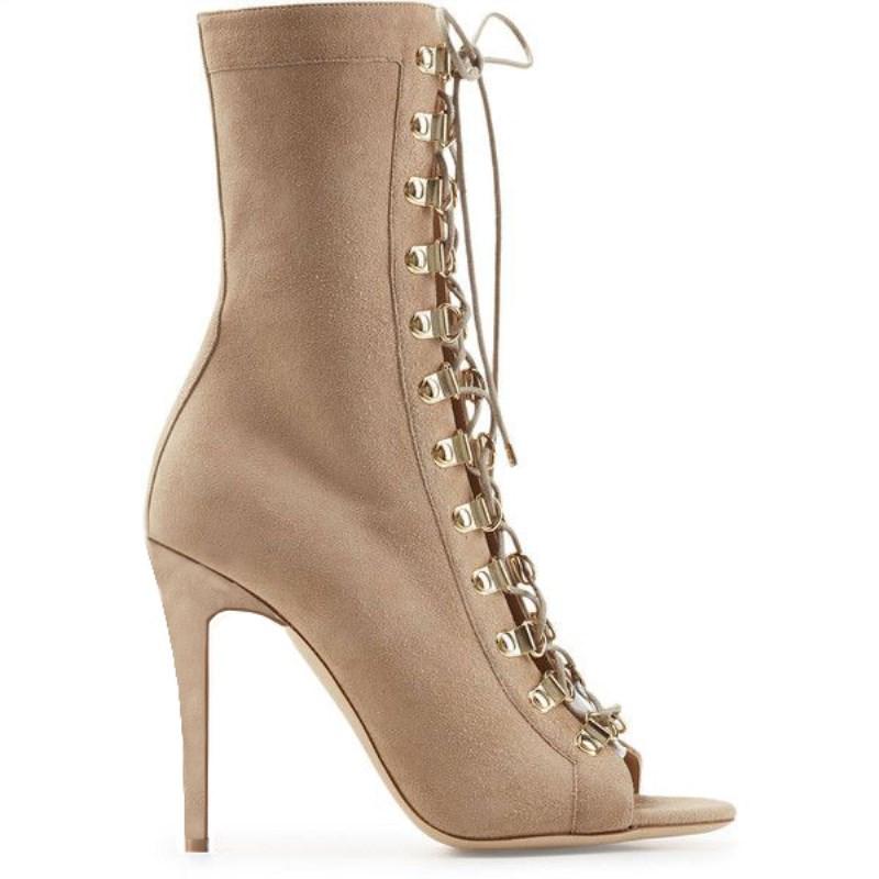 

Fashion red ankle boots rivet rivet boots designer shoes women's luxury short combat cowboy women's buckle shoes, As show