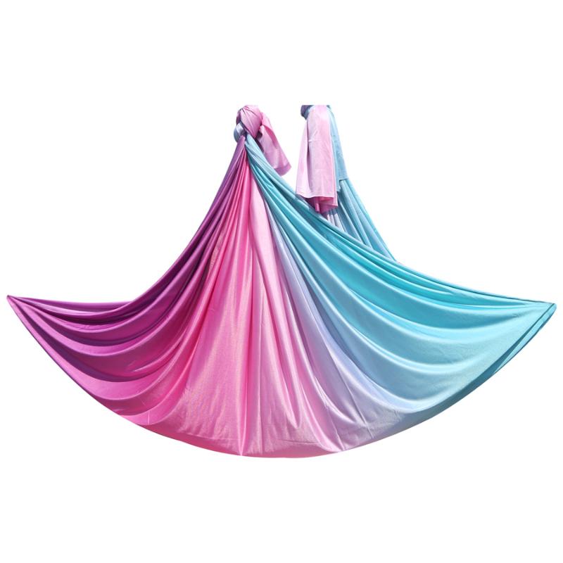 

PRIOR FITNESS Aerial Yoga Hammock Fitness High Quality 5Meter/5.5Yards 100% Nylon Yoga Fabric By Dance exercise, Red