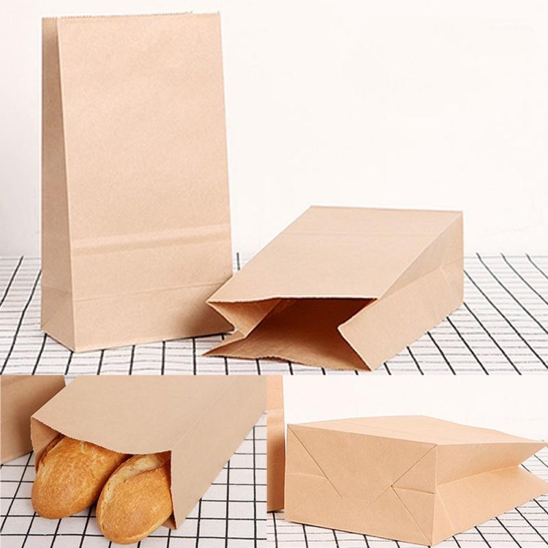 

Hot 50pcs Eco-friendly Kraft Paper Bags Small Gift Bag Sandwich Bread Bags Wrapping Gift Takeout Bag Wedding Party Supplies1