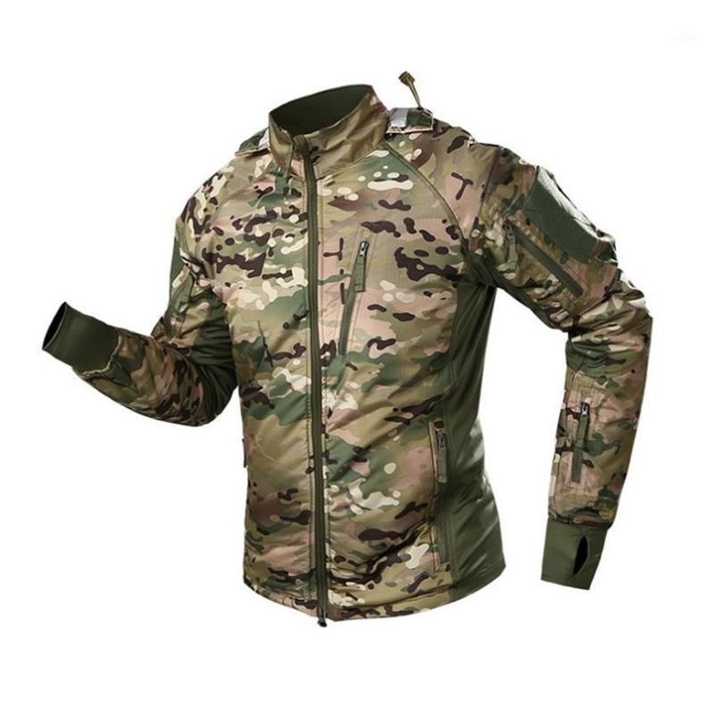 

New Waterproof Tactical Hiking Jacket Man Spring/Autumn Outdoor Army Clothing High Quality Lightweight Sport Coat1, Black