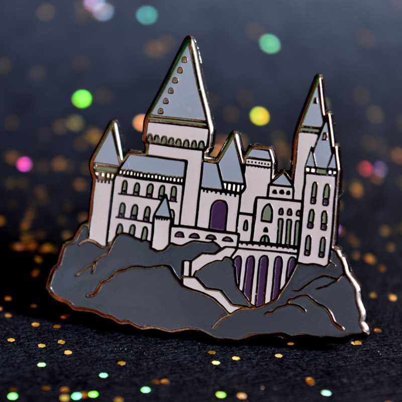 

Pins, Brooches Cartoon Creative Fantasy Movie Hogwarts Magic Castle Hard Enamel Badge Brooch Backpack Lapel Pin Party Jewelry