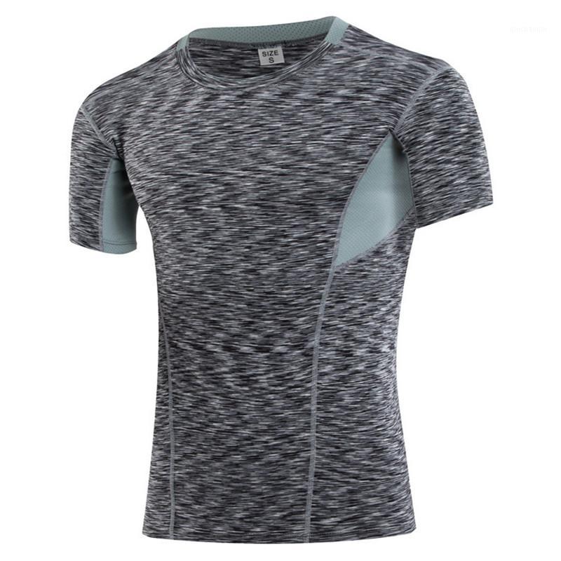 

Yoga Pro Compression Quick Dry Tee Men GYM Plus Size Muslce T-shirt Fitness Exercise Top Sport Tank Run Vest Workout Board 60131, Blue