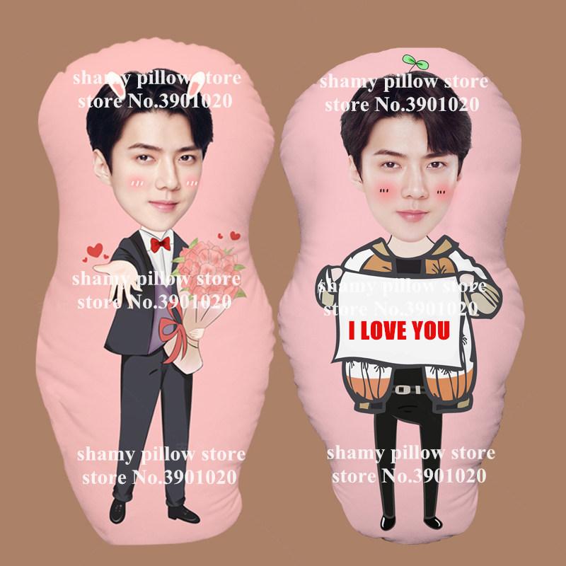 

New korea hugging pillow cartoon girl SeHun kpop customize Pillow