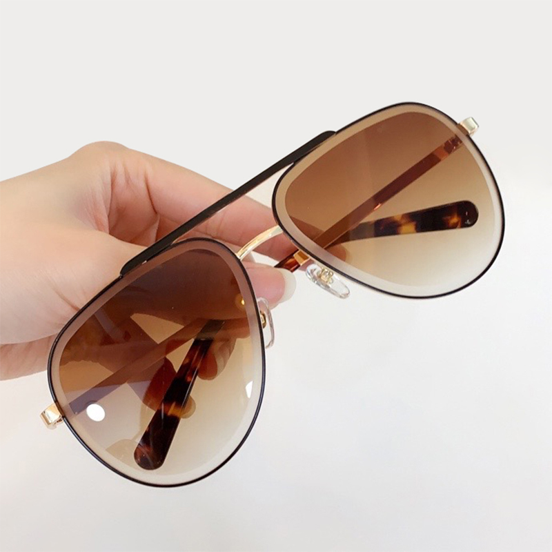 

pilot Luxo ladies'sunglasses fashion metal tones vintage male sunglasses designer 6V4I