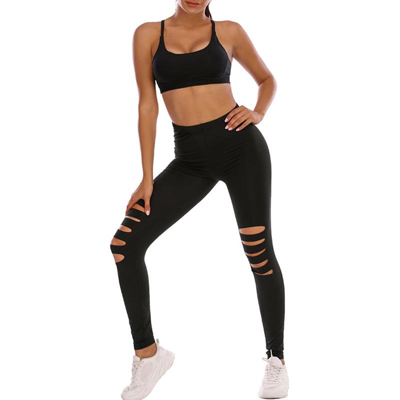 

Women Yoga Fitness Leggings Gym Stretch Sports High Waist Pants Trousers Sport leggings Push Up Tights Gym Exercise Sportswear, Black