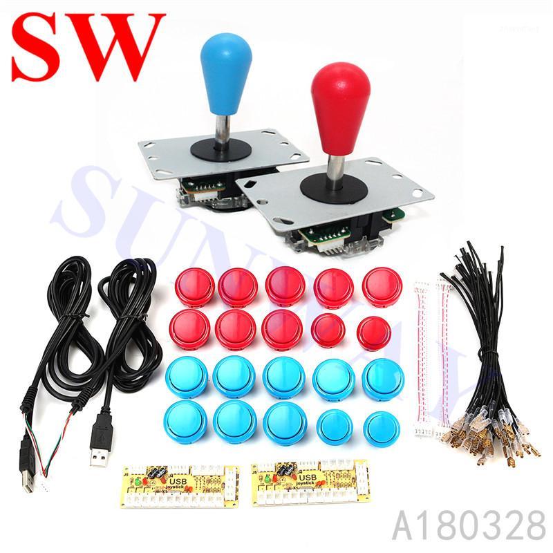 

Arcade Game DIY Parts kit for PC Zero Delay USB Control Board with 5Pin Joystick + 16x 30MM and 4x 24MM Buttons Mame Kits Part1