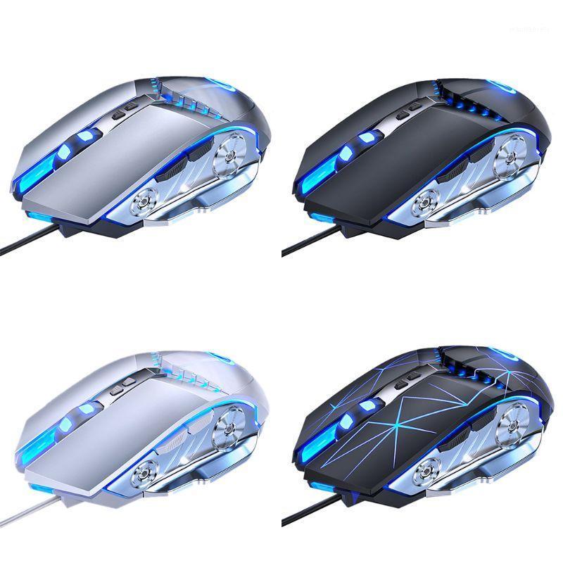 

Wired Gaming Mouse Adjustable 3200 DPI Mechanical Mice for Laptop Computer Gamer N0HC1