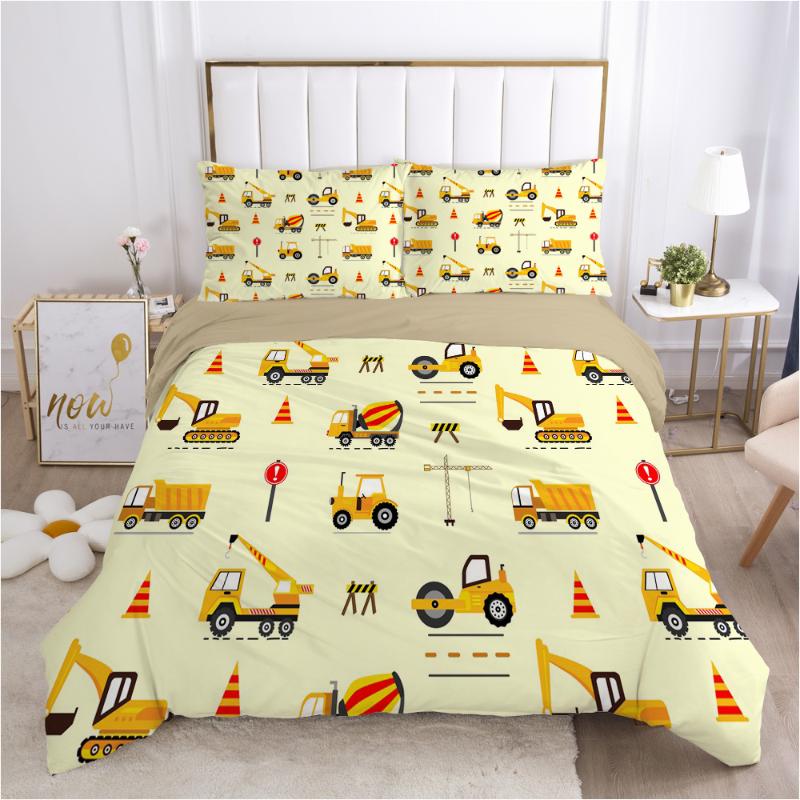 

Duvet Cover Sets Bedding Set Quilt Covers Pillowcase Comforter Case Bed Linen King Queen Size 3D Design Cartoon Home Textile, Cartoon089-white-d