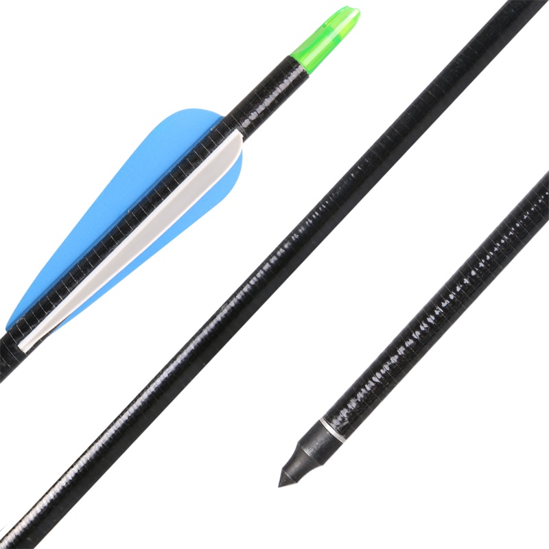 

32" (82cm) Blue White Fletching Feathers Fiberglass Arrows For Recurve Long Bow Hunting Shooting Target Practice Games