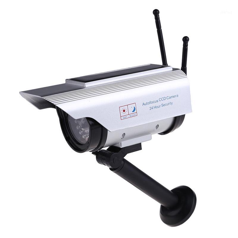 

Simulation Solar Power Fake Camera kamera Flashing LED Light Indoor Outdoor Home Security Video Surveillance CCTV Accessories1