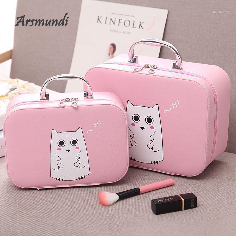 

Arsmundi Women Man Cosmetic Bag Professional Travel Set Cubes Portable Makeup Bag Brush Organizer Cosmetic Box Storage Pouch1, Black