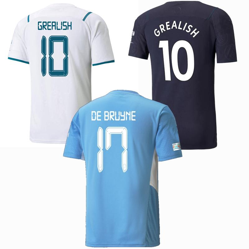 

2021 2022 Man Foden GREALISH city soccer jerseys BERNARDO Walker EDERSON M DE BRUYNE AKE RUBEN RODRIGO G.JESUS MAHREZ Stones Laporte football men and women shirt S-4XL, Women home
