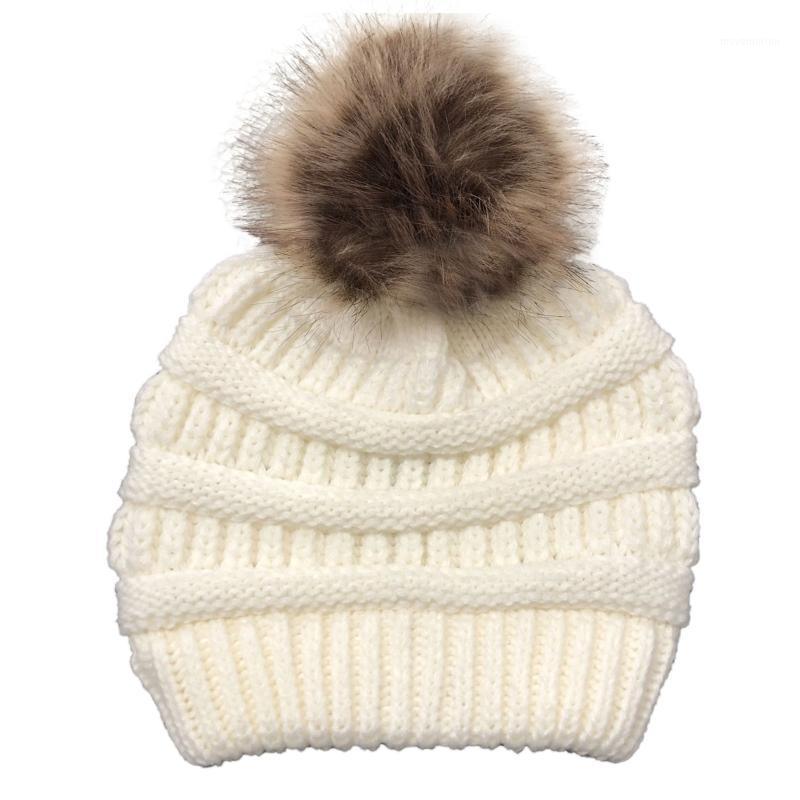 

Women Winter Knit Beanie Hat with Removable Pompom Crisscross Skull Cap Y1AC1, 11