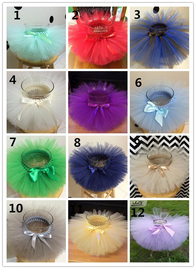 

Colorful Baby Girls Crochet Tulle Tutu Skirts Infant Ballet Pettiskirt Tutus with Ribbon Bow Children Party Skirts 30Pcs/lot EMS, Multi