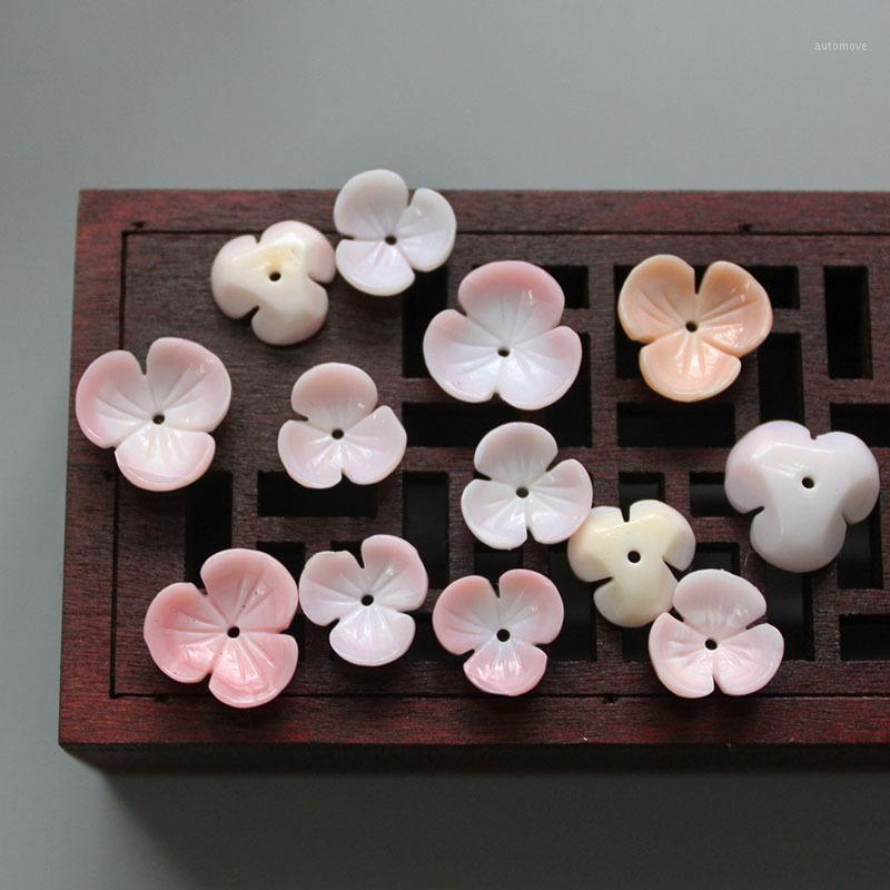 

5pcs Natural Shell Carved Flower Three Petal Loose Beads Fashion Jewelry Making New DIY Brooch Hair Clip Earrings Accessories1