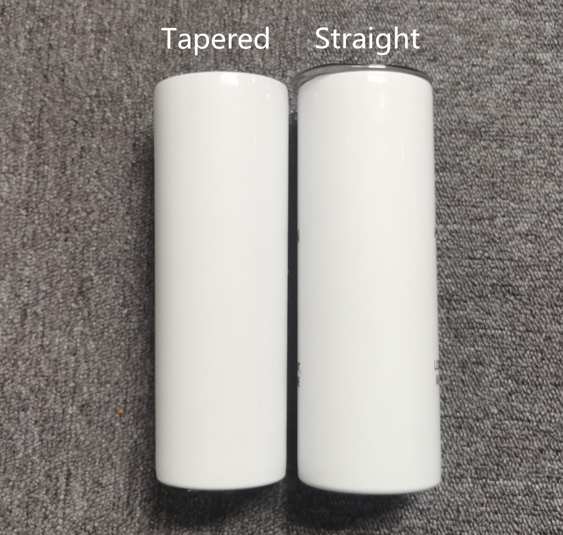 

20oz Sublimation Skinny Tumblers Straight Tapered blank white skinny tumbler with lid straw rubber bottom 20 oz Stainless steel vacuum insulated sippy cups