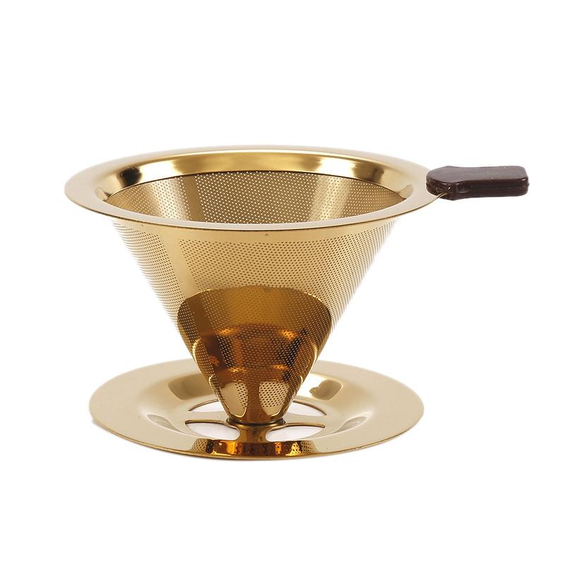 

Reusable Coffee Filter Stainless Steel Metal Mesh Funnel Baskets Drif Coffee Filters Dripper v60 Drip Filter Cup