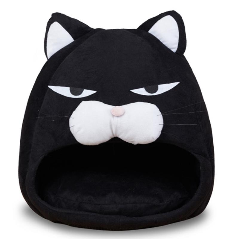 

Cat House Bed Cat Litter Mat Sleeping Nest Pet Bed Cartoon Kennel Winter Warm Kennel Dog Puppy Cushion Creative Supplies, As pic