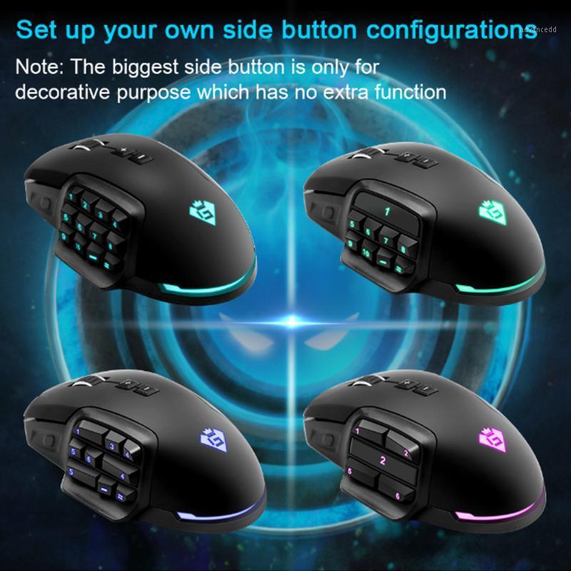 

USB RGB gaming mouse 24000 dpi 17 button laser programming gaming computer mouse backlight for Desktop laptop1