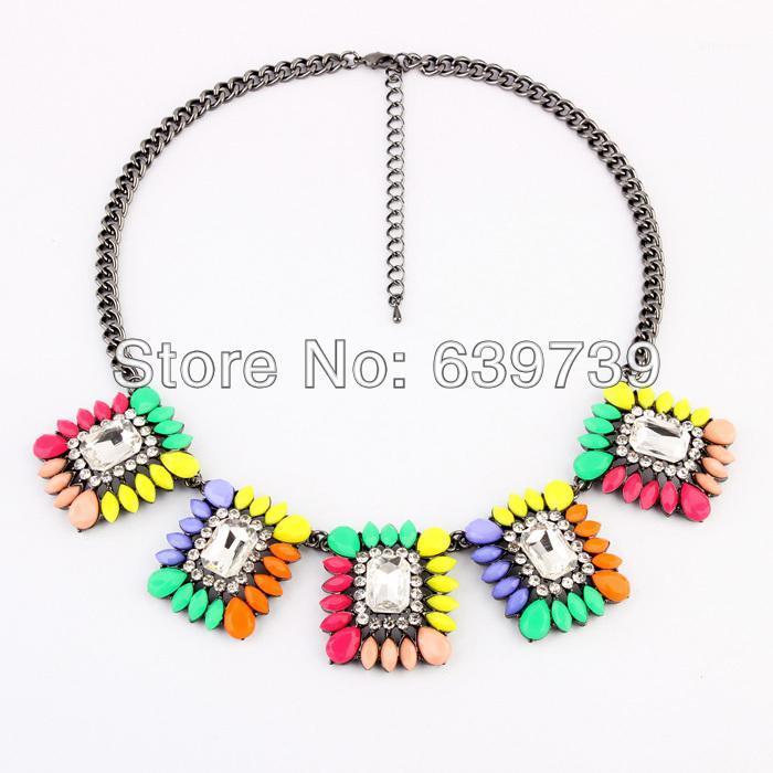

Bulk Price Hallowmas Shiny Gold Color Yellow Necklace Candy Colour1