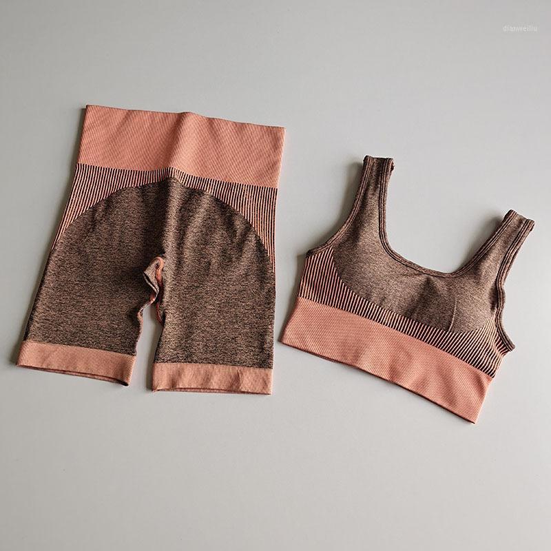 

Sexy Shorts Sports Suit Women Seamless Yoga Set Quick Dry Fitness Clothes Gym Clothing Running Workout Tracksuit1, 73-gray