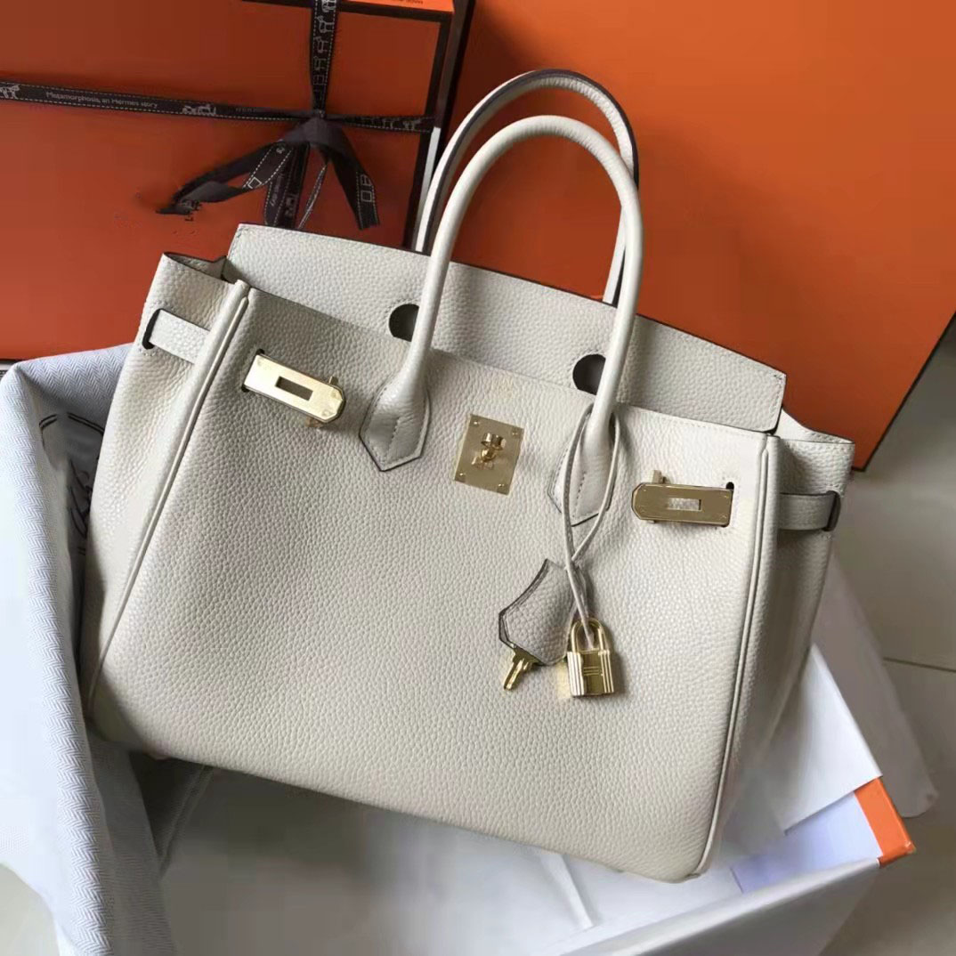

White Leather Tote Designer women handbag high light luxury genuine leather fashion platinum bags, Rice apricot