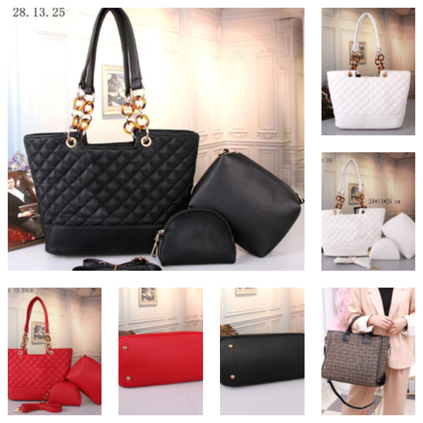 

wholesale best quality women lady handbag totes Tactical Waist packs leather fashion shopping bag casual Designer Handbag bag 3pcs/set