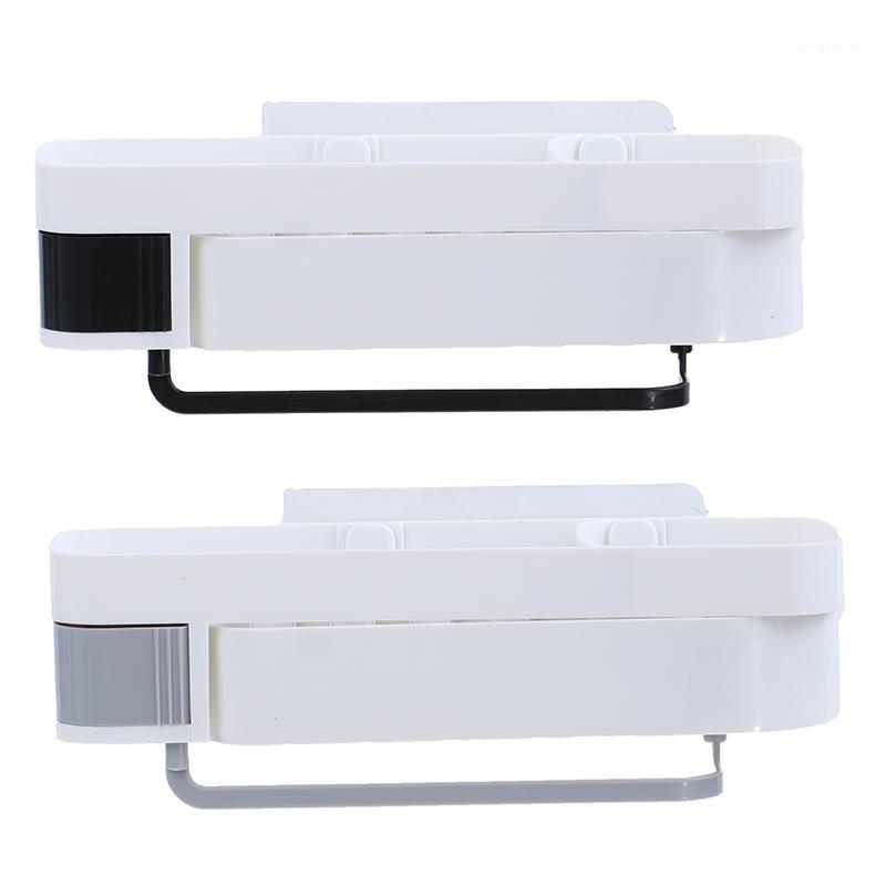 

Bathroom Shelf Tripod Holder Shelf Corner Storage Rack No Perforating Holder Wall Mounted Rack Bathroom Toilet Rotating1