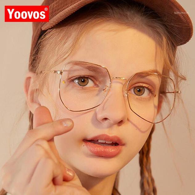

Yoovos 2020 Glasses Frame Women Alloy Vintage Glasses For Women Classic Eyeglasses Irregular Optical Okulary Gafas De Mujer1