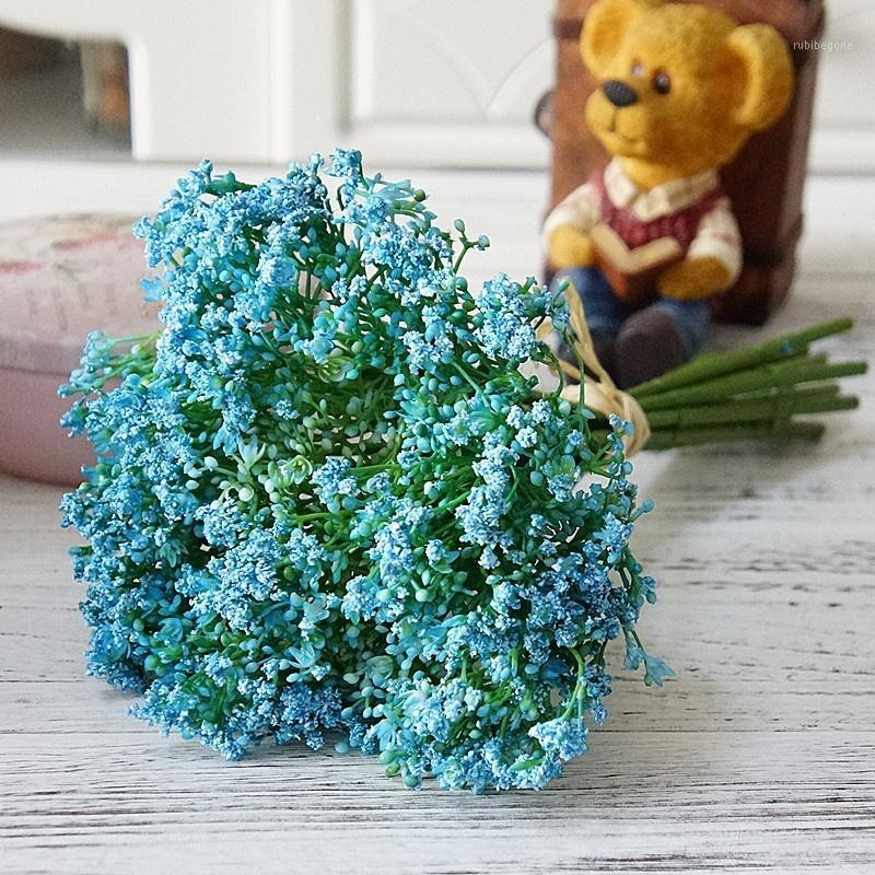 

16pcs/set Artificial Flower Gypsophila Floral DIY Bouquets Wedding Bridal Bouquet Wedding Supplies Decor1, Blue
