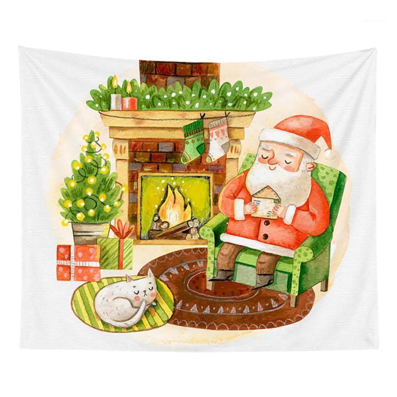 

95X73CM Christmas Tapestry Navidad decoración Christmas decorations for home Bedroom Background Cloth Wall 20201